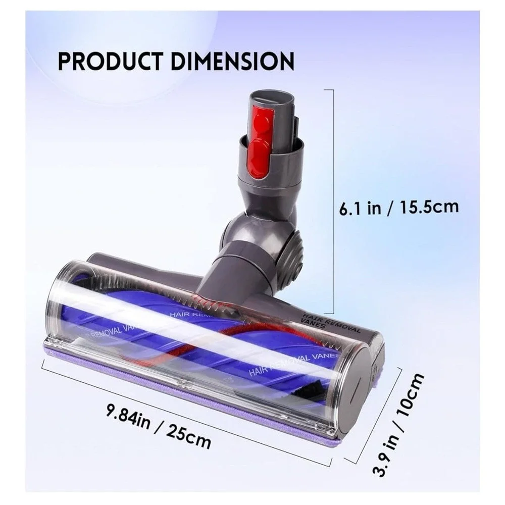 Upgrade Anti-Tangle Replacement Vacuum Head Compatible with Dyson V7,V8, Cyclone